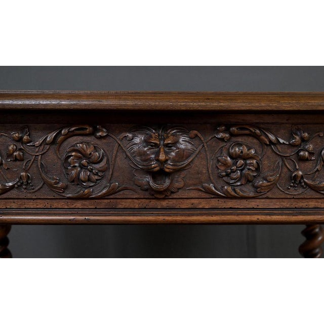 Brown Henri II Walnut Writing Desk, 19th Century For Sale - Image 8 of 18