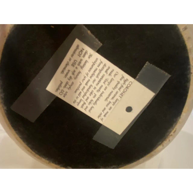 1970s 1970s Cream Coronet Lamp For Sale - Image 5 of 6