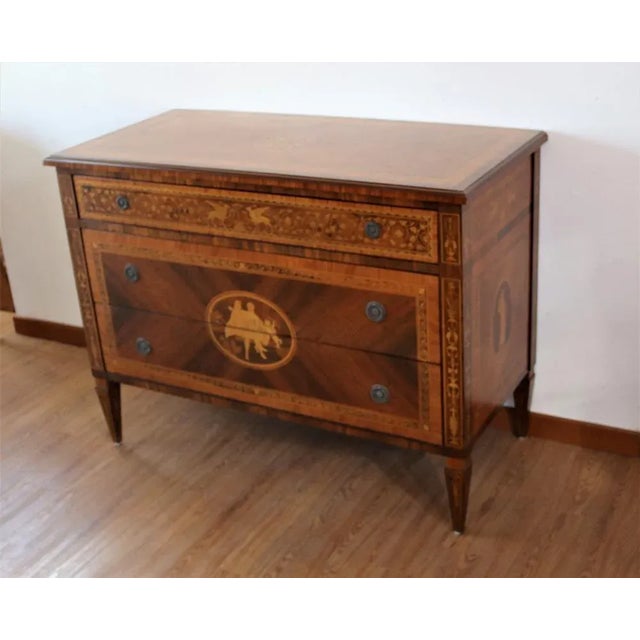Northern Italian Maggiolini Style Dresser, 1990s For Sale - Image 13 of 13