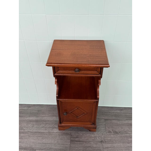 1970s Vintage Italian Wooden Nightstand, 1970s For Sale - Image 5 of 8