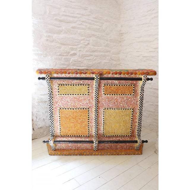 1950s 20th Century Grotto Shell Bar and Stools, 1950s, Set of 3 For Sale - Image 5 of 16