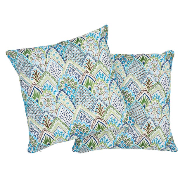 This pillow features Albizia Embroidery with a Knife Edge finish. Pattern meets texture in Albizia Embroidery with its...