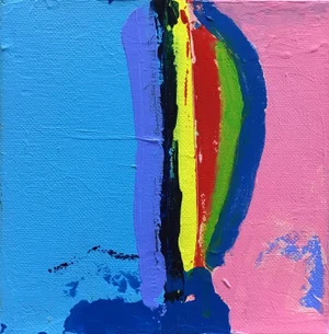 “Sailing Into the Dawn of a New Day” Contemporary Abstract Painting on Stretched Canvas