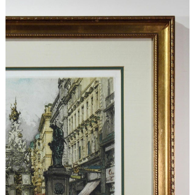 Robert Kasimir Vienna Scene Ii C. 1970 Original Print For Sale - Image 9 of 9