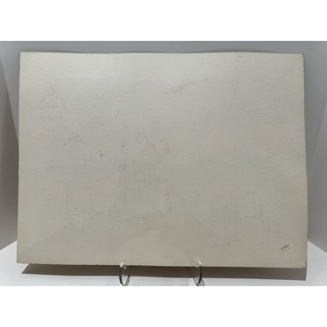 Paper Henry Emil Salloch Original Watercolor on Stonington, Me. 1949. For Sale - Image 7 of 8