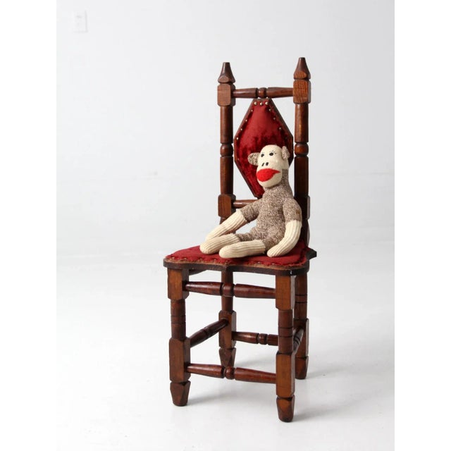 Mid Century Mexican Hacienda Children's Chair For Sale - Image 9 of 11