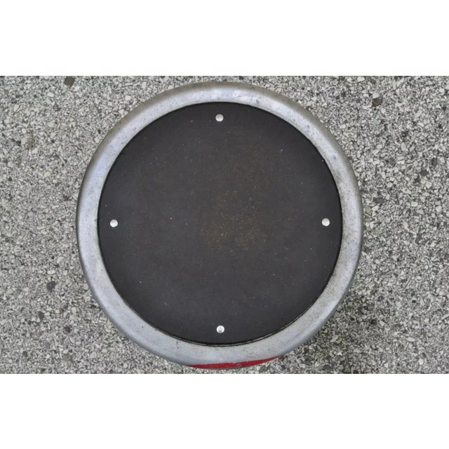 Late 20th Century Vintage Industrial Steel Metal Drafting Work Stools Chairs - Group Set of 6 For Sale In Philadelphia - Image 6 of 12