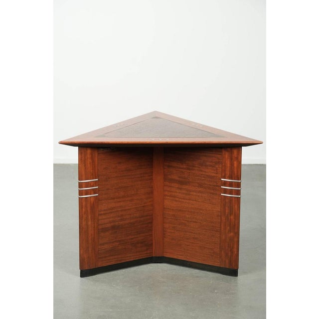 Vintage Art Deco Coffee Table in Triangular Shape from Schuitema For Sale - Image 3 of 10