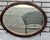 Brown 19th Century Victorian Oval Oak Wall Mirror Beveled Edge Antique Glass For Sale - Image 8 of 11