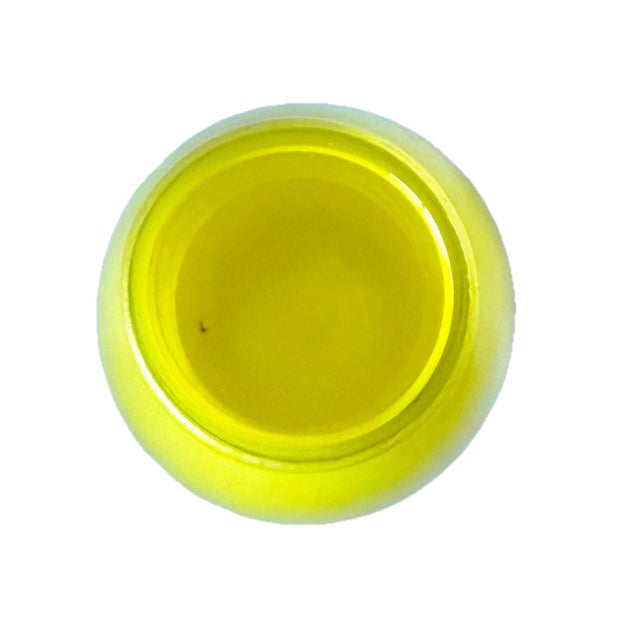 Murano Vintage Italian Murano Midcentury Yellow Glass Tulip Vase For Sale - Image 4 of 5