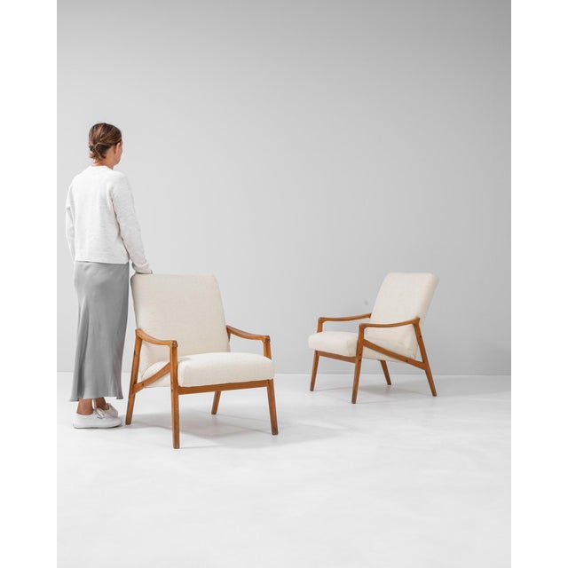 1960s Czech Upholstered Armchairs By Jiri Jiroutek - A Pair For Sale - Image 17 of 18