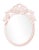 Contemporary Fleur Home Garden District Thalia Oval Mirror in Frosted Petal, 40x53 For Sale - Image 3 of 3