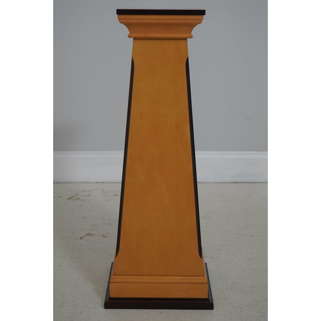 Biedermeier Bombay Co. Pair Bierdermeier Style Satinwood Pedestals For Sale - Image 3 of 10