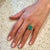 Natural Emerald Diamond Ring Size 6.5 14k White Gold 8.27 TCW Certified For Sale - Image 4 of 12