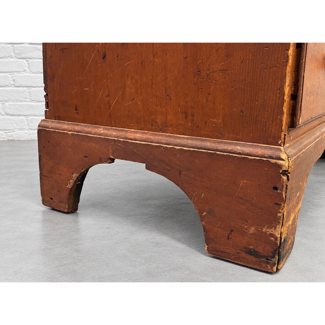 Shaker Style Antique Wooden Pine Blanket Chest, C. 1800's For Sale - Image 14 of 15