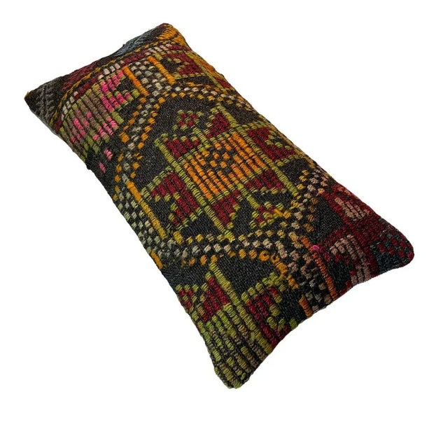 Textile Vintage Turkish Kilim Cushion Cover, 1970s For Sale - Image 7 of 11