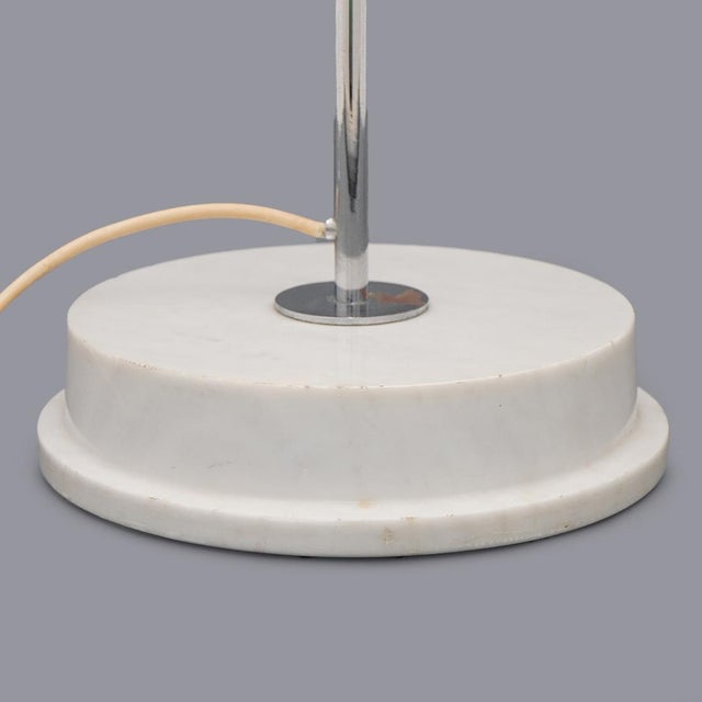 Black Floor Lamp with Marble Base by Candle, 1960s For Sale - Image 8 of 15
