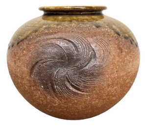 Mid-Century Shigaraki Ikebana Flower Vase by Yagi Tōdō, Japan, 1970s