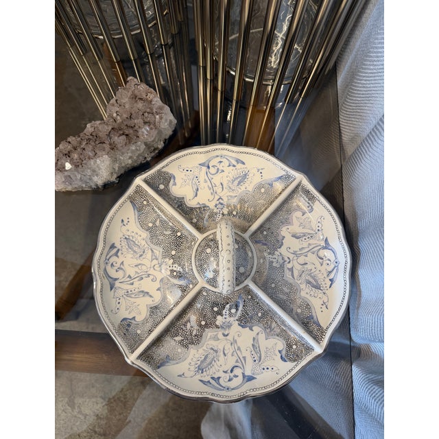 Societa Ceramica Italiana Mid 20th Century Italian Relish Plate For Sale - Image 4 of 7