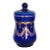 Arte Italica Medici Cobalt Blue and Gold Glass Biscuit Cookie Jar With Lid For Sale