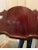 Chippendale 1980s Chippendale Flame Mahogany Shield Mirror For Sale - Image 3 of 9