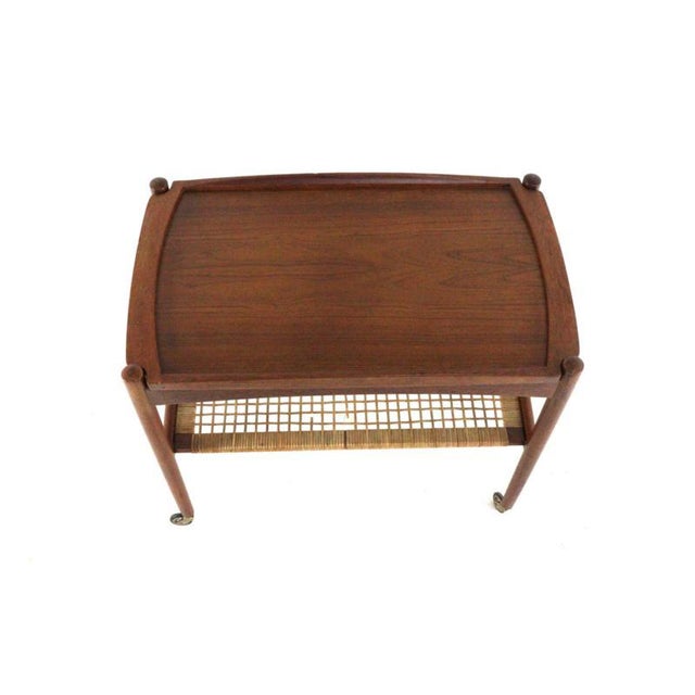 1960s Trolley with Detachable Tray by Poul Hundevad For Sale - Image 5 of 16