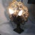 Art Deco Art Deco Czech Bronze and Crystal Beaded Peacock Table Lamp For Sale - Image 3 of 13