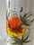 Ceramic 60s Mid Century Modern Hand Painted Orange Poppy Flower Ceramic Umbrella Stand Holder Italy For Sale - Image 7 of 9