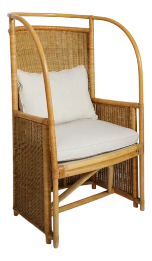 Vintage Rattan and Wicker Chair, 1950s