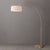 Mid-Century Modern 1960s Nova of California Float Brass Floor Lamp - 92" Modern Arc Lamp, Fabric Drum Shade, Dimmable For Sale - Image 3 of 4