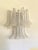 Contemporary Transparent Diamanted Murano Glass "Selle" Wall Sconces in Mazzega Style - A Pair For Sale - Image 9 of 11