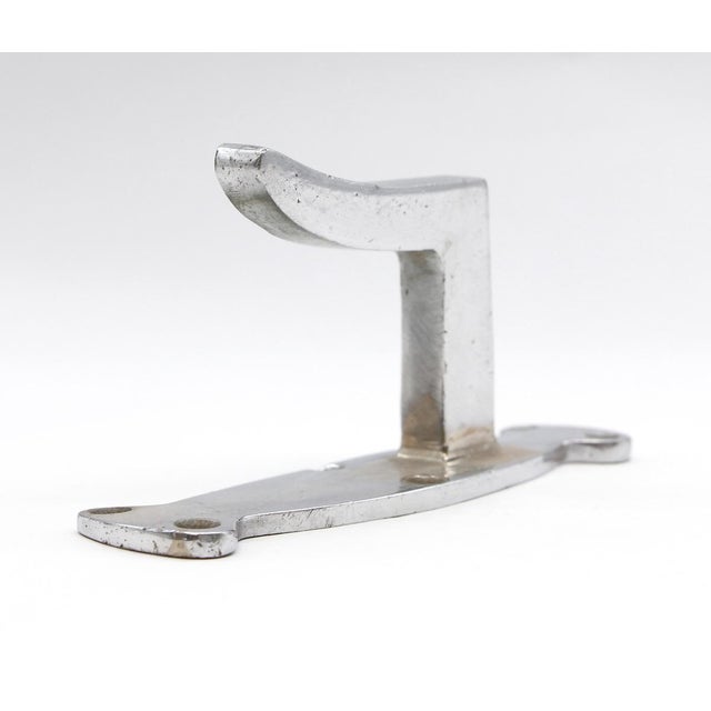 Mid 20th Century Mid 20th Century Vintage European Chrome Over Cast Brass Bathroom Wall Hook For Sale - Image 5 of 8