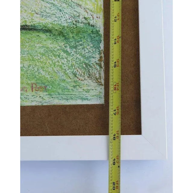 1980s Painting on Board Mountain House by Doug Post For Sale - Image 10 of 12