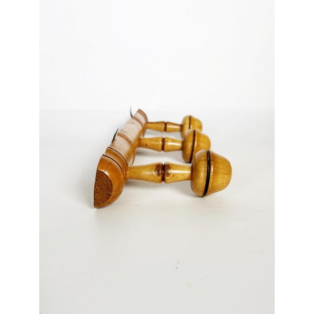 Wood Antique Wooden Coat Rack, France, 1940s For Sale - Image 7 of 12