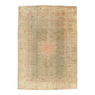 Galerie Shabab Collection Early 20th Century Turkish Oushak Room Size Carpet For Sale
