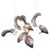 Dune 8 Cluster Chandelier in Silver Anodized Aluminum by Moss Objects For Sale - Image 18 of 18