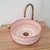 21st Century Modern Pink Farmhouse Ceramic Washbasin Vessel Sink For Sale - Image 4 of 7