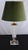 Vintage Acrylic Glass Fabric Shade Table Lamp, 1980s For Sale - Image 13 of 16