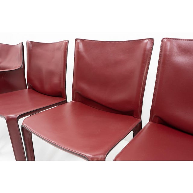 Cab Chairs by Mario Bellini for Cassina, 1990s, Set of 6 For Sale - Image 10 of 18