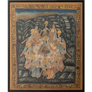 Indian Pichwai Painting, 19th C. For Sale