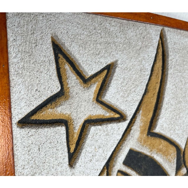 Mid-Century Modern Hand Carved Stone Wall Relief with Fish Design, 1960s For Sale - Image 16 of 18