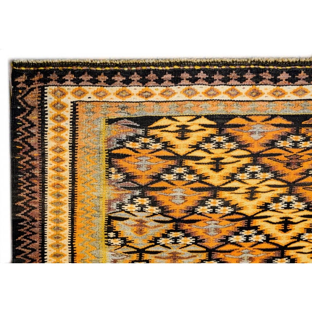 Mid-20th Century Qazvin Kilim Rug For Sale - Image 4 of 4