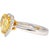 Modern Gia Certified 3.32 Carat Fancy Intense Yellow Heart Cut Diamond Engagement Ring Size 6 For Sale - Image 3 of 8