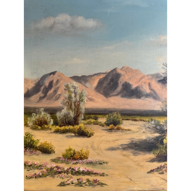Palm Springs, California Mid Century Desert Landscape Painting For Sale In Los Angeles - Image 6 of 10
