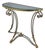 Labarge Brass & Steel Regency Console Hall Table For Sale