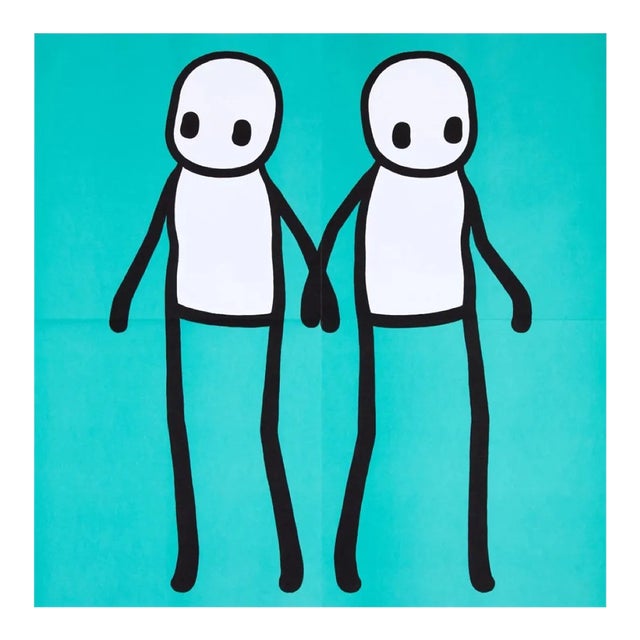 Stik, Holding Hands (Teal), 2020 For Sale