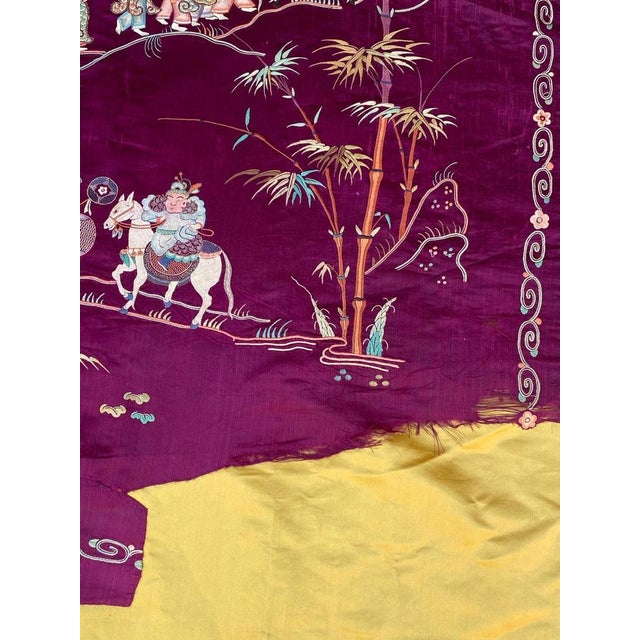 Antique Chinese Embroidery, 1890s For Sale - Image 3 of 18