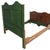 19th Century Neoclassical Solid Blond Walnut and Walnut Veneer Double Bed from Bassano Manufactures For Sale - Image 10 of 18