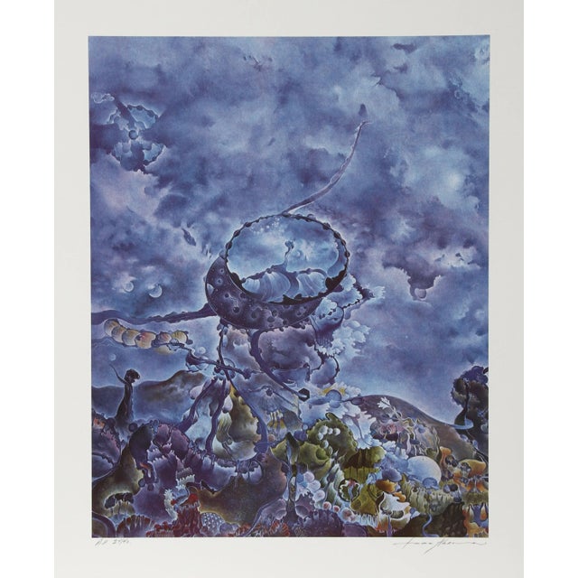 Modern Isaac Abrams, a Planetary Hypothesis, Lithograph For Sale - Image 3 of 3