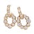 Gia Certified 14k Yellow Gold Door-Knocker Diamond Drop Earrings 1.60 CTW D–g Vs, Pair For Sale - Image 4 of 10